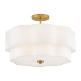 Gwen 4L semi-flush mount - 47733LCB *
