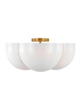 Cheverny 4L semi-flush mount - LXF1004BBS