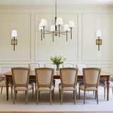 Saunders 6L Chandelier - 46954BK-LCB