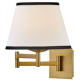 Sonia 1L swing arm wall light - 47510LCB-OW