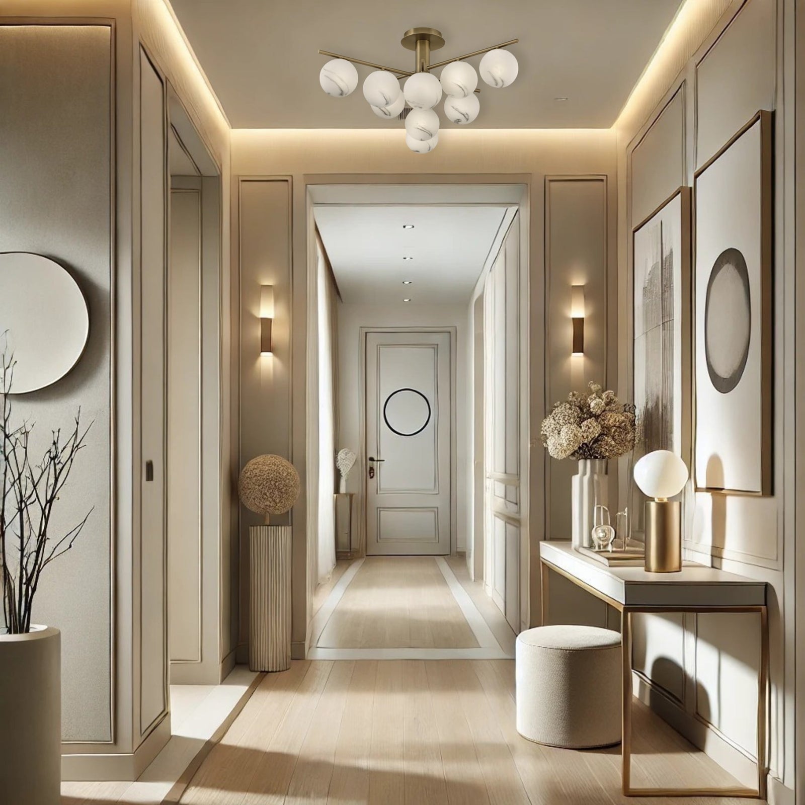 Selene 9L Semi-Flush Mount ceiling - FR41903BX