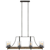 Angelo 8L linear chandelier - F3136/8DWK/SGM *