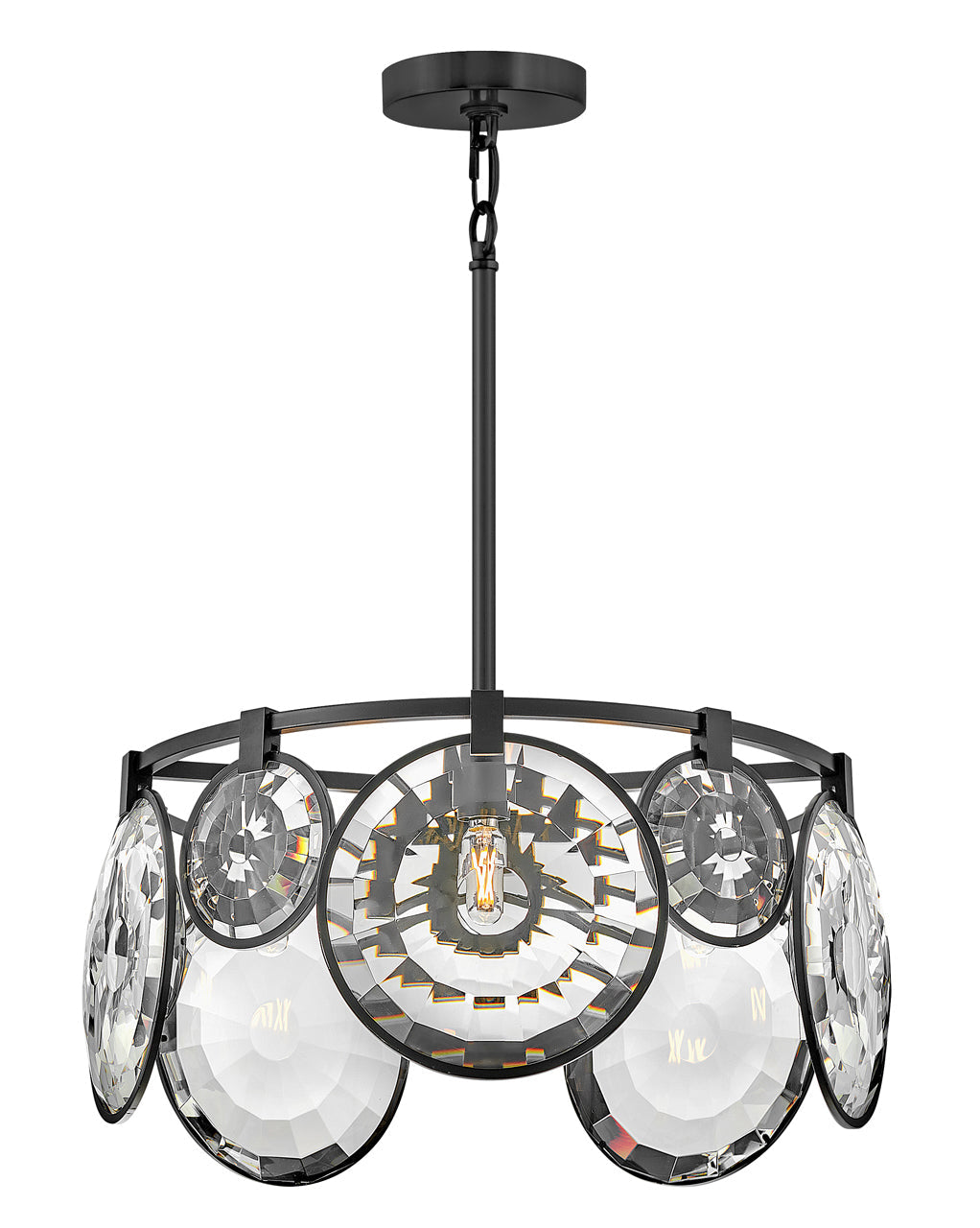 Nala 5L convertible chandelier / ceiling - FR31263BLK