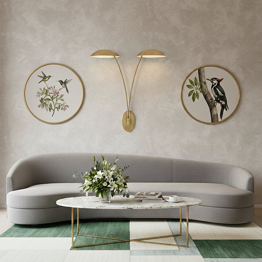 Glenn 2L wall sconce -  FR41642HB-GLF *