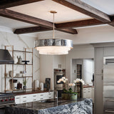 Reverie 8L drum chandelier - FR32708CPG